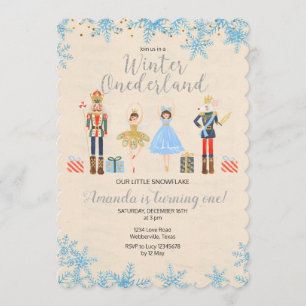Nutcracker Ballet Invitation d'hiver