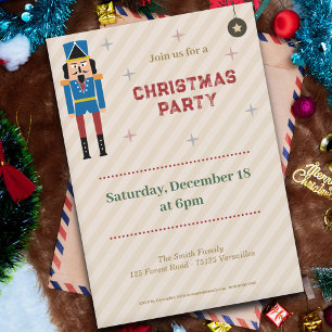 Nutcracker Christmas Party Invitation