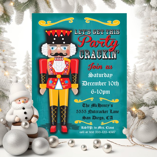 Nutcracker Fête de Noël Invitation (Créateur téléchargé)