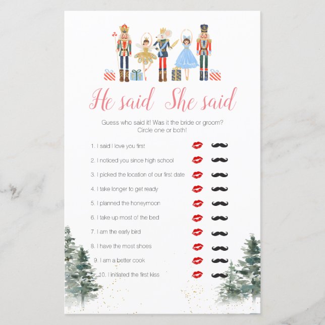 Nutcracker Holiday Fête des mariées Il A Dit Qu'El (Devant)