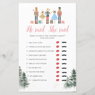 Nutcracker Holiday Fête des mariées Il A Dit Qu'El