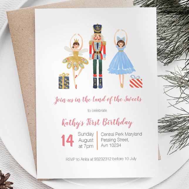 NUTCRACKER Invitation d'anniversaire (Créateur téléchargé)