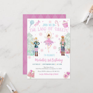 Nutcracker Invitation d'anniversaire - Pays des do
