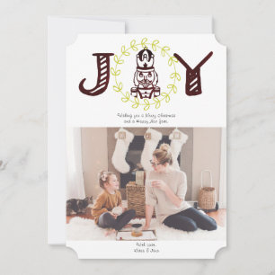 Nutcracker Joy Holiday Carte photo