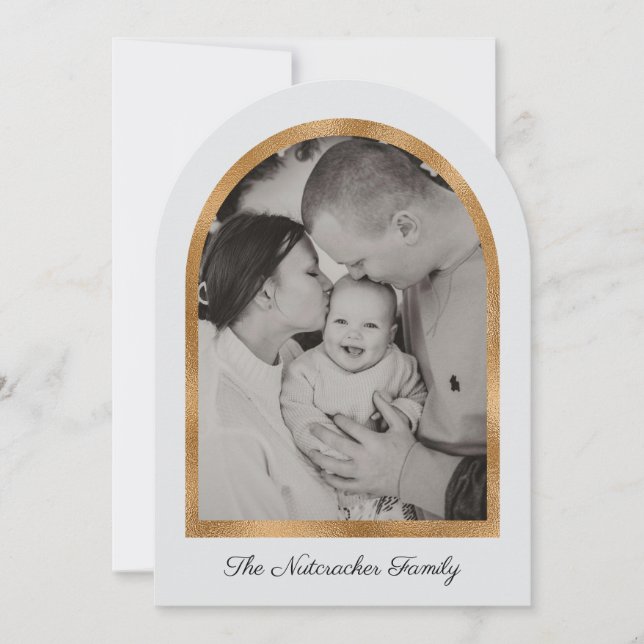 Nutcracker Joyeux Noël Photo Carte de voeux (Devant)