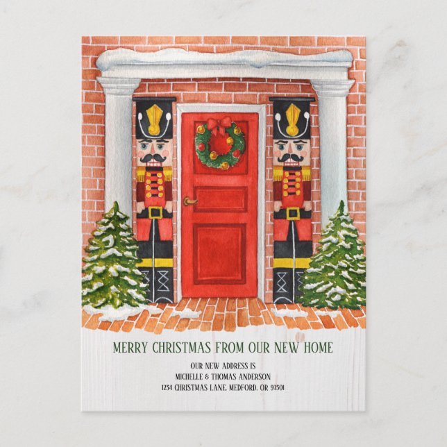 Nutcracker New Home Moving Faire-part Carte postal (Devant)