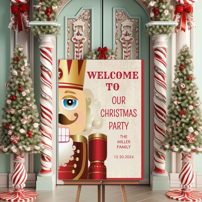 Nutcracker Noël Affiche de bienvenue de Noël (Créateur téléchargé)