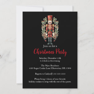 Nutcracker Noël Fête Invitation