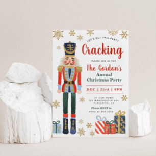 Nutcracker Noël Fête Invitation