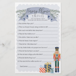 nutcracker nurserme rime trivia baby shower jeu