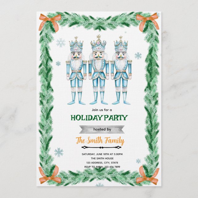 Nutcracker theme party invitation (Devant)