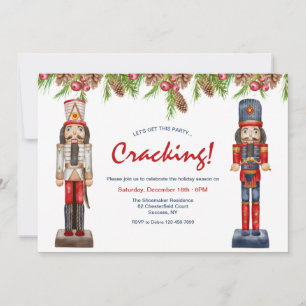 Nutcrackers Invitations Fête de Vacances