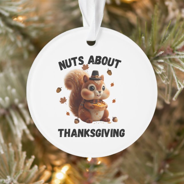 Nuts About Pie – Cute Yarn Squirrel Thanksgiving  (Arbre)