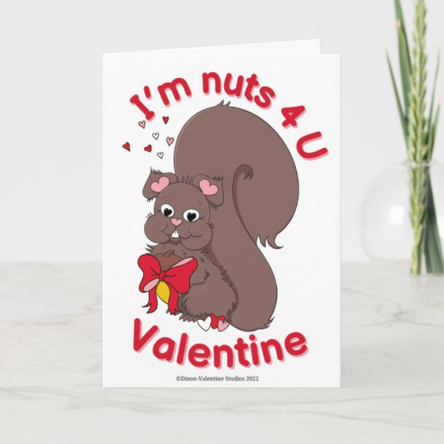 Nuts pour vous Carte Saint Valentin (Devant)