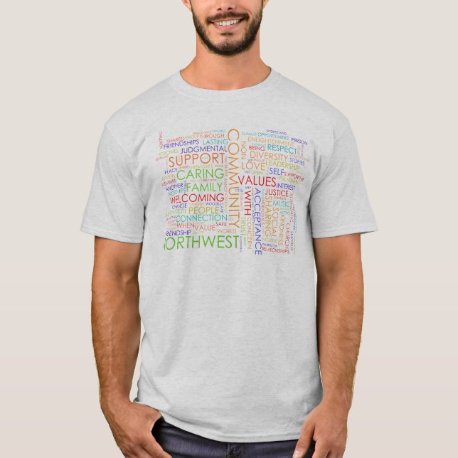 NWUUC Word Cloud T-Shirt (Devant)