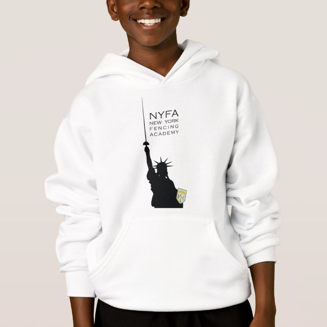 NY clôturant la statue du sweat - shirt à capuche (Devant)