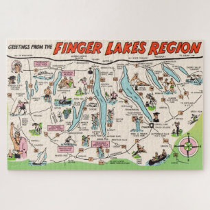 NY Finger Lakes 20x30 Puzzle