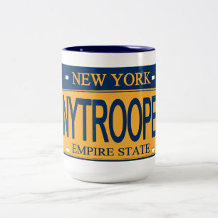 NY TROOPER NY Licence Plate Mug
