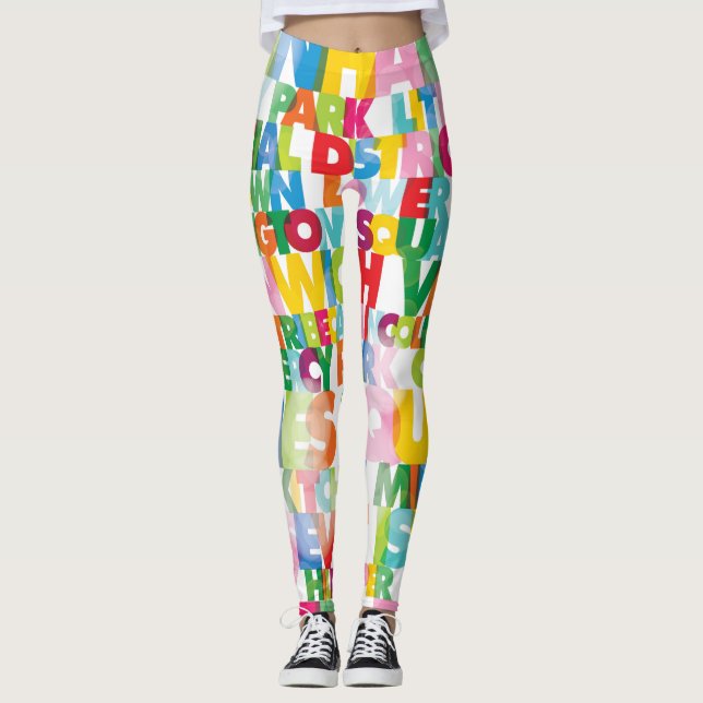 NYC Boroughs Leggings (Devant)