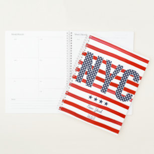 NYC   Design rouge, blanc et bleu