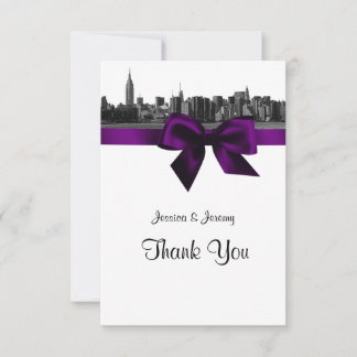 NYC large Skyline Etted BW Merci violet