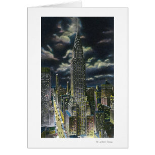 NYC, nouveau bâtiment de YorkChrysler la nuit # 1