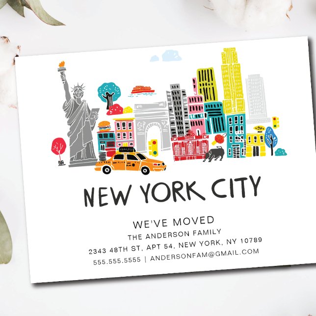 NYC Nouveaux débuts Faire-part de déplacement (Créateur téléchargé)