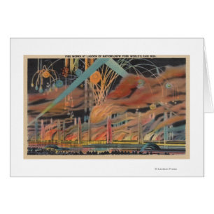 NYC, NY - feux d'artifice à la lagune des mondes