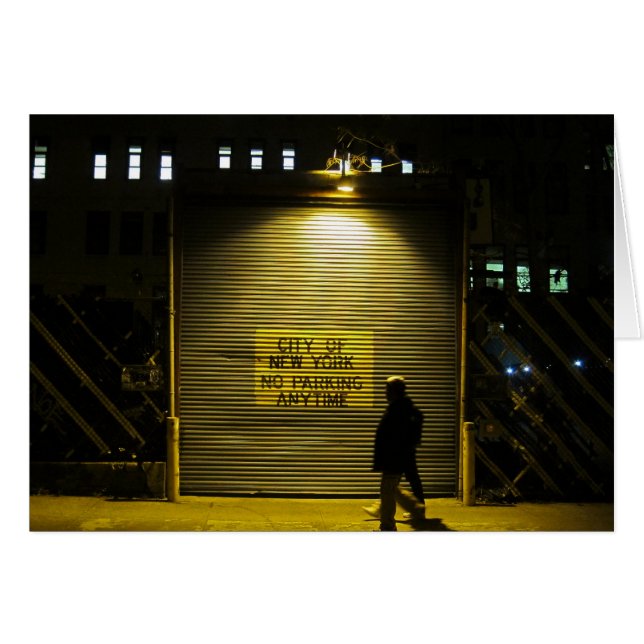 NYC Pas de porte de stationnement 5x7 (Devant horizontal)