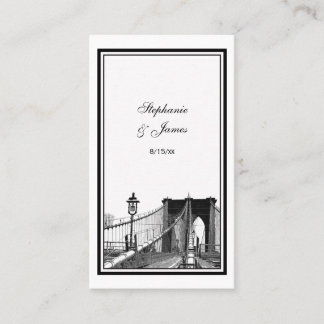 NYC Skyline Bklyn Bridge #2 Cartes de lieu prises