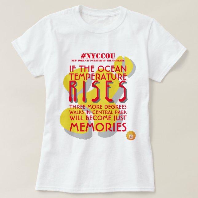 NYCCOU TROIS DEGRÉS DE PLUS 2 T-shirt (Design devant)