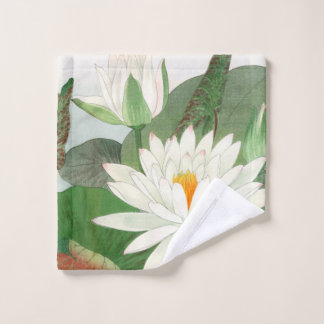 Nymphaea lotus, gravure sur bois japonaise, 1917