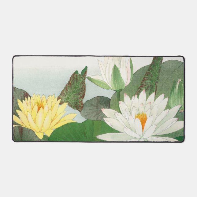 Nymphaea lotus, gravure sur bois japonaise, 1917 (Recto)