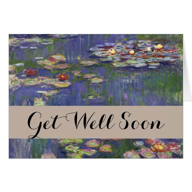 Nymphéas de Monet Chef-d'œuvre de peinture (Devant horizontal)