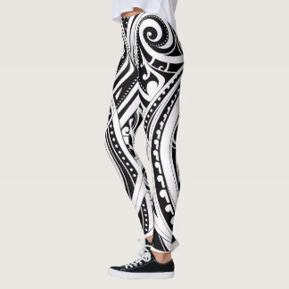 NZKULTURE dresseur leggings unique maori design