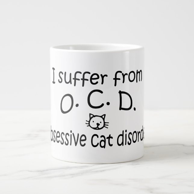 O.C.D. Trouble du chat Obsessif Cat Mug (Devant)
