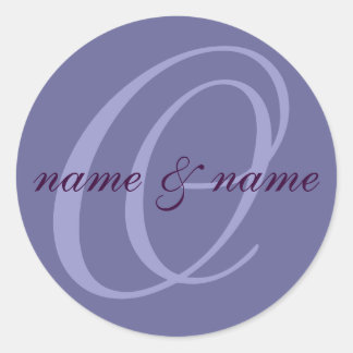 O étiquette monogramme - personnalisez les prénoms