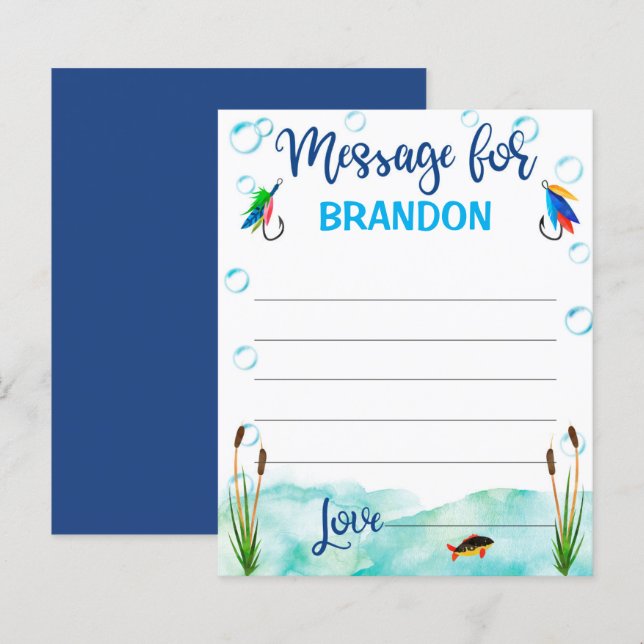 O-fish-ally, Gone Fishing time capsule carte conse (Devant / Derrière)