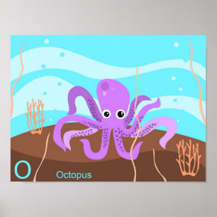 O for octopus Poster