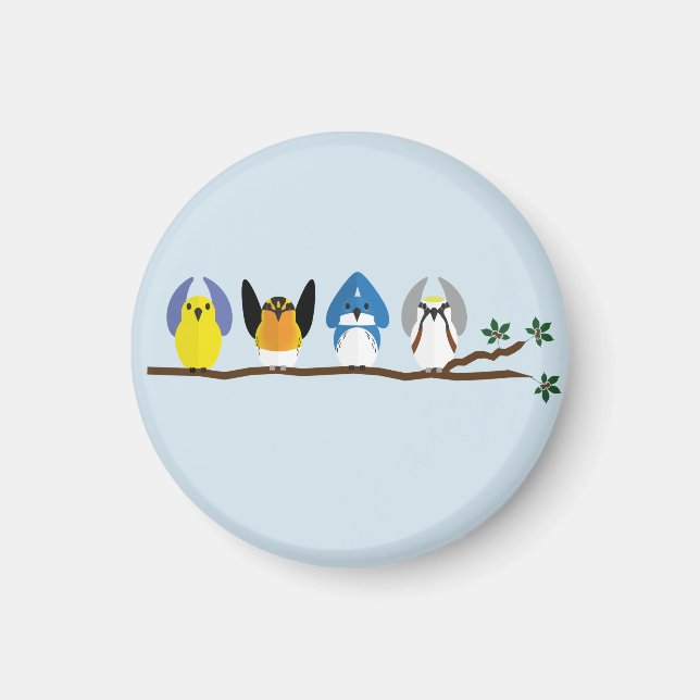 O-H-I-O Warblers Magnet (Devant)