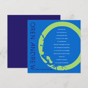 O Invitation initiale du Bat mitzvah de la barre d