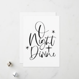 O Night Divine Pas de photo Carte de Noël religieu