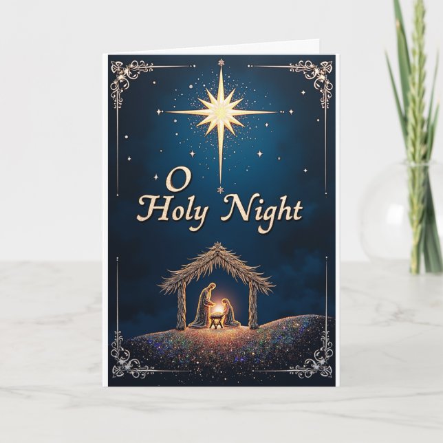 Ô Nuit Sainte Carte de Naissance (Devant)