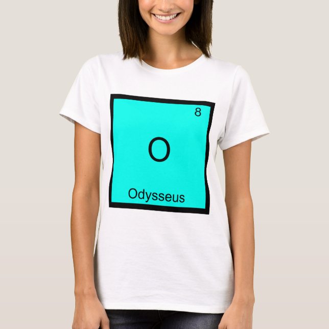 O - Odyssée T-shirt drôle de symbole d'élément de  (Devant)