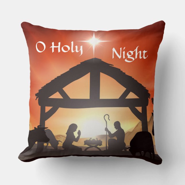 O Saint Nuit Réversible Coussin Parties scintillan (Recto)
