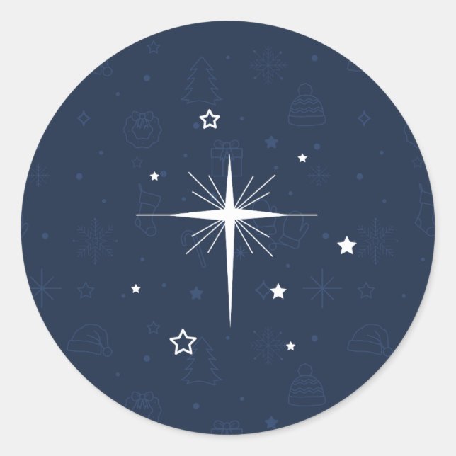 O' SAINTE NUIT / Autocollants de Noël (Devant)