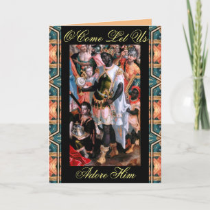 O Venez Laissez-Nous L'Adorer Carte De Noël