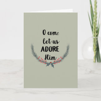 O, viennent carte de Noël