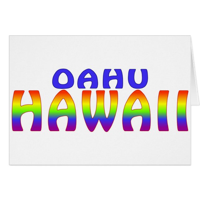 Oahu Hawaii en arc-en-ciel (Devant horizontal)