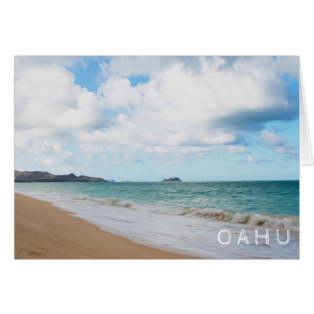 Oahu Hawaii Ocean Waves & Beach (Devant horizontal)